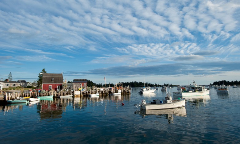 A picture of Vinalhaven Island, a small island in Maine.